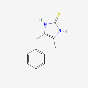 molecular formula C11H12N2S B2518801 4-benzyl-5-methyl-1H-imidazole-2-thiol CAS No. 472996-14-8