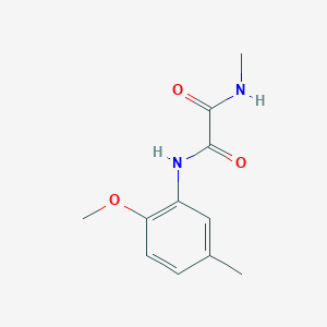 molecular formula C11H14N2O3 B2518803 N'-(2-METHOXY-5-METHYLPHENYL)-N-METHYLETHANEDIAMIDE CAS No. 21775-79-1