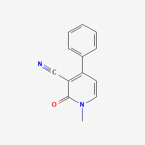 molecular formula C13H10N2O B2518808 1-methyl-2-oxo-4-phenyl-1,2-dihydropyridine-3-carbonitrile CAS No. 130879-53-7
