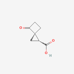 molecular formula C7H8O3 B2518839 rac-(1R,3R)-4-oxospiro[2.3]hexane-1-carboxylicacid CAS No. 2445750-30-9