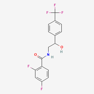 2,4-difluoro-N-(2-hydroxy-2-(4-(trifluoromethyl)phenyl)ethyl)benzamide