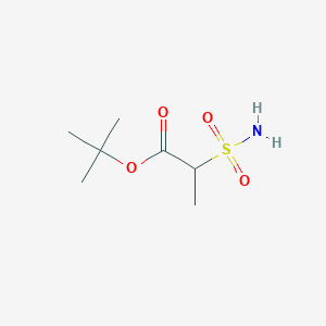 molecular formula C7H15NO4S B2518896 Tert-butyl 2-sulfamoylpropanoate CAS No. 2287298-70-6