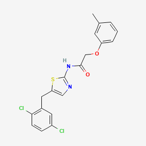 molecular formula C19H16Cl2N2O2S B2518899 N-(5-(2,5-dichlorobenzyl)thiazol-2-yl)-2-(m-tolyloxy)acetamide CAS No. 327076-90-4