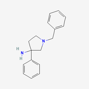 molecular formula C17H20N2 B2518905 1-Benzyl-3-phenylpyrrolidin-3-amine CAS No. 124563-09-3