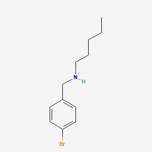 molecular formula C12H18BrN B2518929 [(4-BROMOPHENYL)METHYL](PENTYL)AMINE CAS No. 774547-35-2