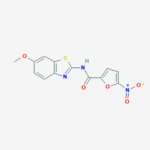 molecular formula C13H9N3O5S B251893 N-(6-methoxy-1,3-benzothiazol-2-yl)-5-nitro-2-furamide 