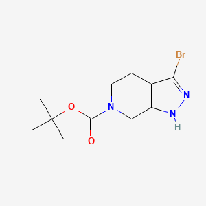 molecular formula C11H16BrN3O2 B2518941 tert-Butyl 3-bromo-1,4,5,7-tetrahydro-6H-pyrazolo[3,4-c]pyridine-6-carboxylate CAS No. 2158268-53-0