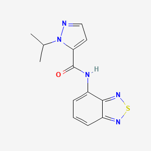 molecular formula C13H13N5OS B2518952 N-(2,1,3-benzothiadiazol-4-yl)-1-(propan-2-yl)-1H-pyrazole-5-carboxamide CAS No. 1226430-43-8