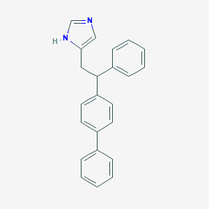 molecular formula C23H20N2 B025190 5-[2-phenyl-2-(4-phenylphenyl)ethyl]-1H-imidazole CAS No. 106147-80-2