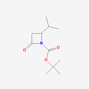 molecular formula C11H19NO3 B2519016 Tert-butyl 2-oxo-4-(propan-2-yl)azetidine-1-carboxylate CAS No. 1335042-42-6