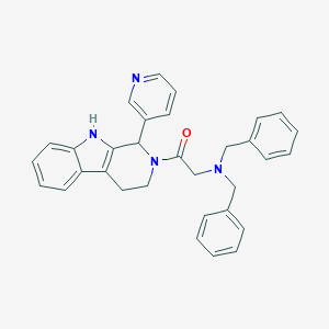 B025191 2,3,4,9-Tetrahydro-2-((dibenzylamino)acetyl)-1-(3-pyridinyl)-1H-pyrido(3,4-b)indole CAS No. 110785-21-2
