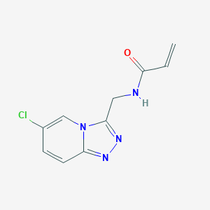 molecular formula C10H9ClN4O B2519102 N-({6-chloro-[1,2,4]triazolo[4,3-a]pyridin-3-yl}methyl)prop-2-enamide CAS No. 2305467-57-4
