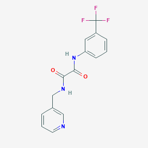 molecular formula C15H12F3N3O2 B2519107 N'-[(pyridin-3-yl)methyl]-N-[3-(trifluoromethyl)phenyl]ethanediamide CAS No. 352013-16-2