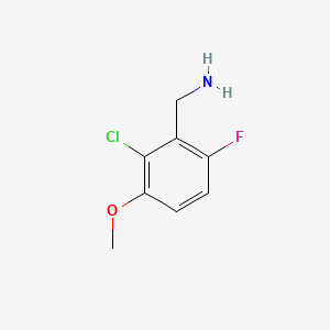 molecular formula C8H9ClFNO B2519172 2-Chloro-6-fluoro-3-methoxybenzylamine CAS No. 886761-60-0