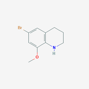 molecular formula C10H12BrNO B2519176 6-Bromo-8-methoxy-1,2,3,4-tetrahydroquinoline CAS No. 1388056-45-8