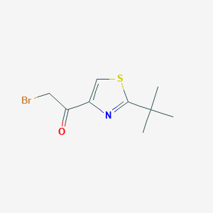 molecular formula C9H12BrNOS B2519227 2-Bromo-1-(2-(tert-butyl)thiazol-4-YL)ethanone CAS No. 1823558-00-4