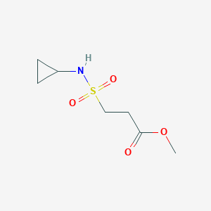 molecular formula C7H13NO4S B2519241 Methyl3-(cyclopropylsulfamoyl)propanoate CAS No. 1216773-32-8