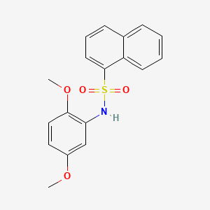 molecular formula C18H17NO4S B2519270 N-(2,5-dimethoxyphenyl)naphthalene-1-sulfonamide CAS No. 132443-52-8