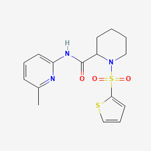 molecular formula C16H19N3O3S2 B2519365 N-(6-methylpyridin-2-yl)-1-(thiophen-2-ylsulfonyl)piperidine-2-carboxamide CAS No. 1049832-08-7