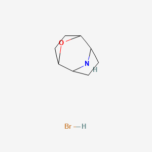 molecular formula C8H14BrNO B2519369 9-Oxa-10-azatricyclo[4.2.1.12,5]decane;hydrobromide CAS No. 2416243-28-0