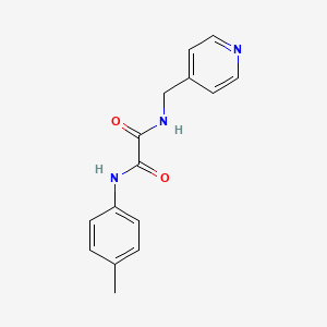 molecular formula C15H15N3O2 B2519432 N'-(4-methylphenyl)-N-(pyridin-4-ylmethyl)oxamide CAS No. 331637-21-9