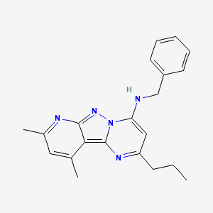 N-benzyl-8,10-dimethyl-2-propylpyrido[2',3':3,4]pyrazolo[1,5-a]pyrimidin-4-amine