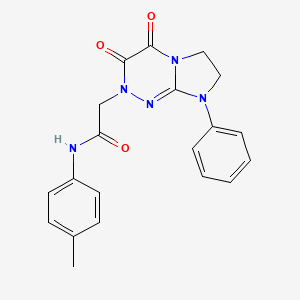 2-(3,4-dioxo-8-phenyl-3,4,7,8-tetrahydroimidazo[2,1-c][1,2,4]triazin-2(6H)-yl)-N-(p-tolyl)acetamide