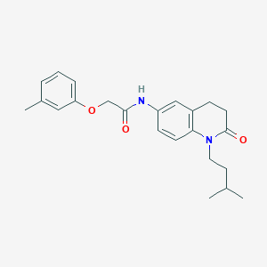 N-(1-isopentyl-2-oxo-1,2,3,4-tetrahydroquinolin-6-yl)-2-(m-tolyloxy)acetamide
