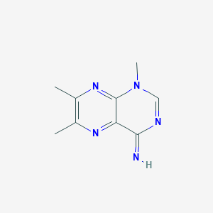 molecular formula C9H11N5 B025195 1,6,7-Trimethylpteridin-4-imine CAS No. 102236-40-8