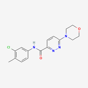molecular formula C16H17ClN4O2 B2519514 N-(3-chloro-4-methylphenyl)-6-morpholinopyridazine-3-carboxamide CAS No. 1396882-02-2