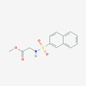 molecular formula C13H13NO4S B2519529 methyl 2-(naphthalene-2-sulfonamido)acetate CAS No. 888698-25-7