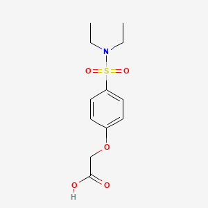 molecular formula C12H17NO5S B2519533 (4-Diethylsulfamoyl-phenoxy)-acetic acid CAS No. 50283-86-8