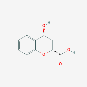 molecular formula C10H10O4 B2519538 rac-(2R,4R)-4-hydroxy-3,4-dihydro-2H-1-benzopyran-2-carboxylic acid CAS No. 1932570-75-6