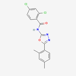 2,4-dichloro-N-(5-(2,4-dimethylphenyl)-1,3,4-oxadiazol-2-yl)benzamide