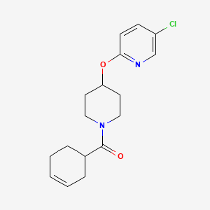 (4-((5-Chloropyridin-2-yl)oxy)piperidin-1-yl)(cyclohex-3-en-1-yl)methanone