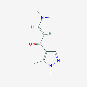 (E)-3-(dimethylamino)-1-(1,5-dimethylpyrazol-4-yl)prop-2-en-1-one