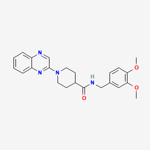 N-(3,4-dimethoxybenzyl)-1-quinoxalin-2-ylpiperidine-4-carboxamide