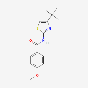 molecular formula C15H18N2O2S B2519565 N-(4-tert-butyl-1,3-thiazol-2-yl)-4-methoxybenzamide CAS No. 426234-89-1