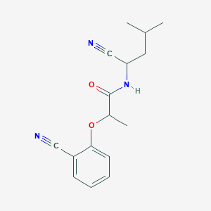 N-(1-cyano-3-methylbutyl)-2-(2-cyanophenoxy)propanamide