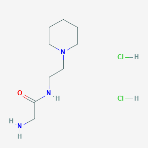 2-amino-N-[2-(piperidin-1-yl)ethyl]acetamide dihydrochloride