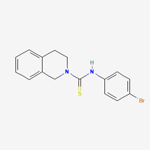 molecular formula C16H15BrN2S B2519574 N-(4-bromophenyl)-1,2,3,4-tetrahydroisoquinoline-2-carbothioamide CAS No. 894230-32-1