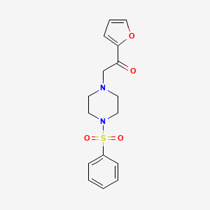 1-(Furan-2-yl)-2-(4-(phenylsulfonyl)piperazin-1-yl)ethanone