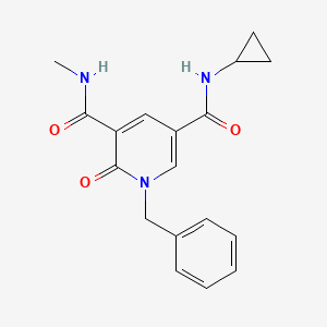 1-Benzyl-5-N-cyclopropyl-3-N-methyl-2-oxopyridine-3,5-dicarboxamide