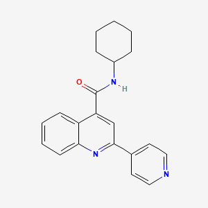 N-cyclohexyl-2-(pyridin-4-yl)quinoline-4-carboxamide
