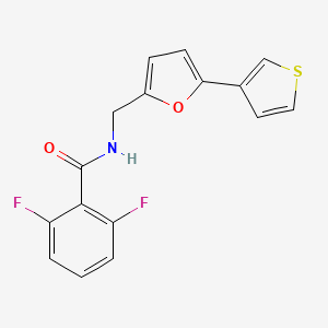 2,6-difluoro-N-((5-(thiophen-3-yl)furan-2-yl)methyl)benzamide