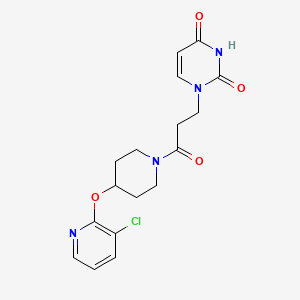 1-(3-(4-((3-chloropyridin-2-yl)oxy)piperidin-1-yl)-3-oxopropyl)pyrimidine-2,4(1H,3H)-dione