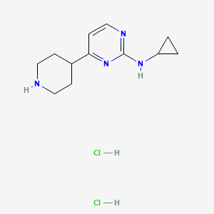 N-cyclopropyl-4-(piperidin-4-yl)pyrimidin-2-amine dihydrochloride