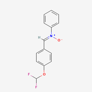 1-[4-(difluoromethoxy)phenyl]-N-phenylmethanimine oxide
