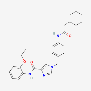 1-(4-(2-cyclohexylacetamido)benzyl)-N-(2-ethoxyphenyl)-1H-imidazole-4-carboxamide