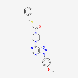 2-(benzylthio)-1-(4-(3-(4-methoxyphenyl)-3H-[1,2,3]triazolo[4,5-d]pyrimidin-7-yl)piperazin-1-yl)ethanone